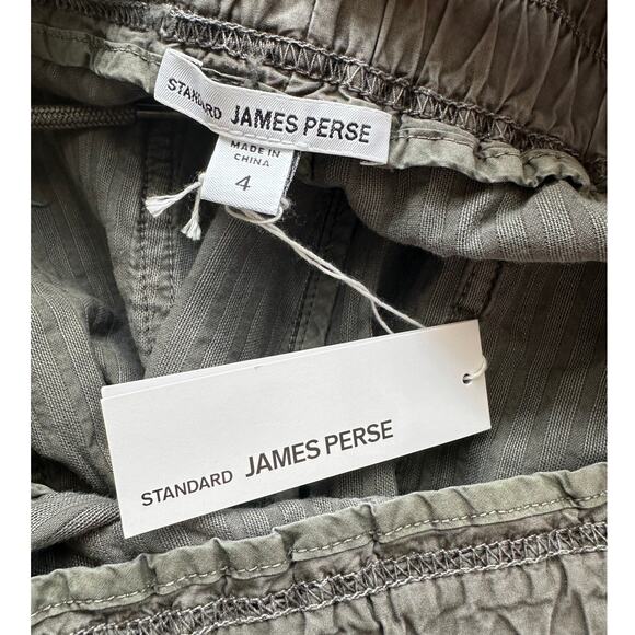 NWT James Perse Women’s Striped Utility Jogger Pants Green Sz 4 - Picture 8 of 14